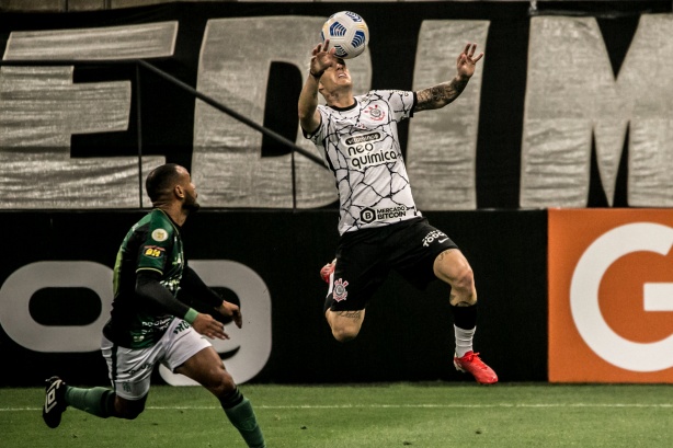 R�ger Guedes durante a partida do Corinthians contra o Am�rica-MG