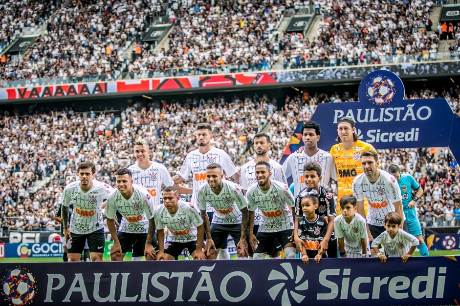 No ltimo clssico com presena da Fiel na Neo Qumica Arena, o Corinthians venceu o Santos por 2 a 0, no Paulisto 2020