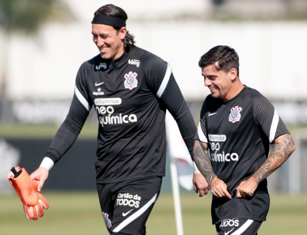 Cássio chegou ao Corinthians em janeiro de 2012; Fagner, que subiu para a equipe profissional em 2006, retornou ao clube em 2014