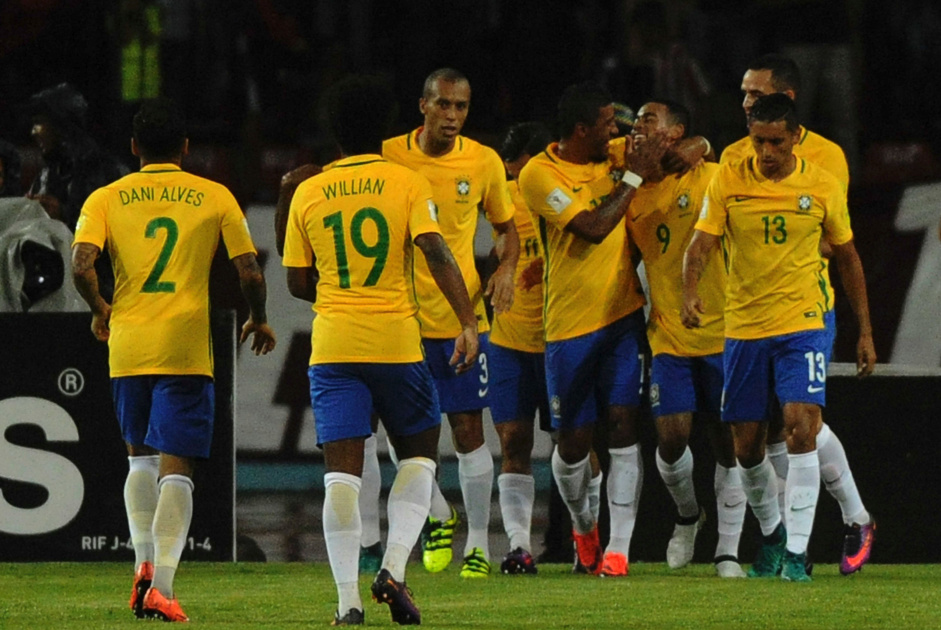 Quarteto esteve junto pela única vez na história durante a partida entre Brasil e Venezuela, em 2016