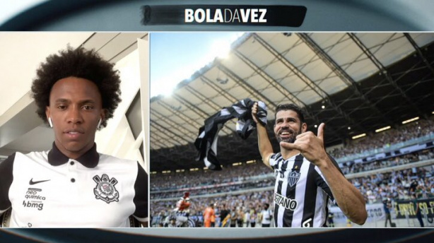 Willian e Diego Costa jogaram juntos no Chelsea e poderiam ter se reencontrado no Corinthians