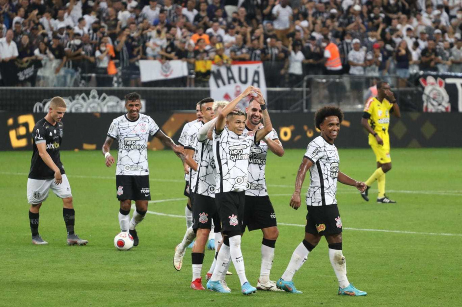 Corinthians deu show e goleou a Ponte Preta pelo Paulisto