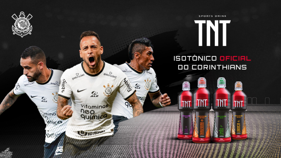 Corinthians e TNT Sports Drink fecham patrocnio por um ano