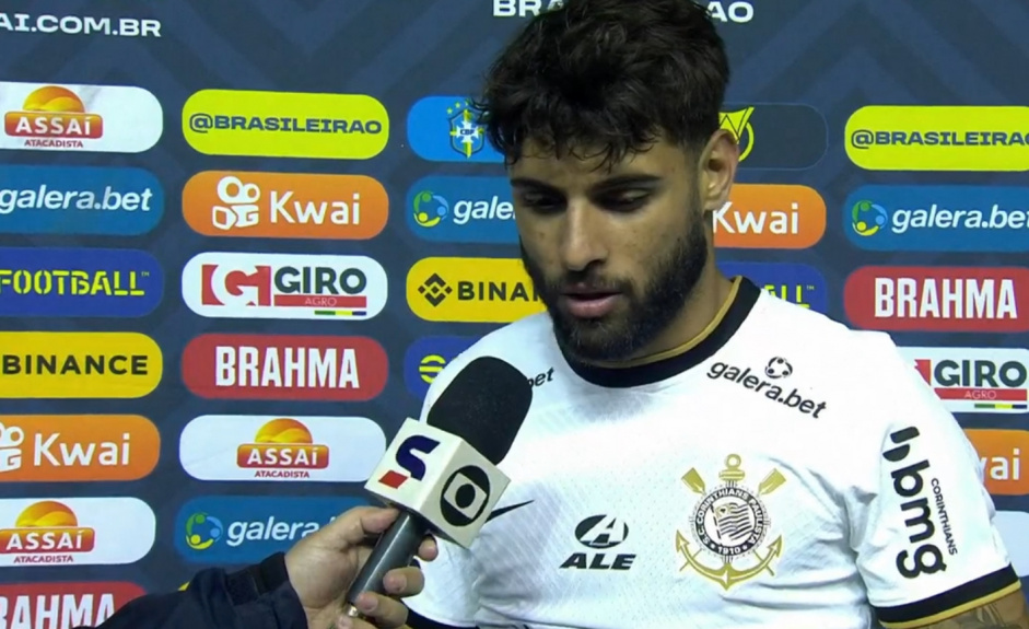 Yuri Alberto mostrou frustrao com o resultado do Corinthians contra o Juventude