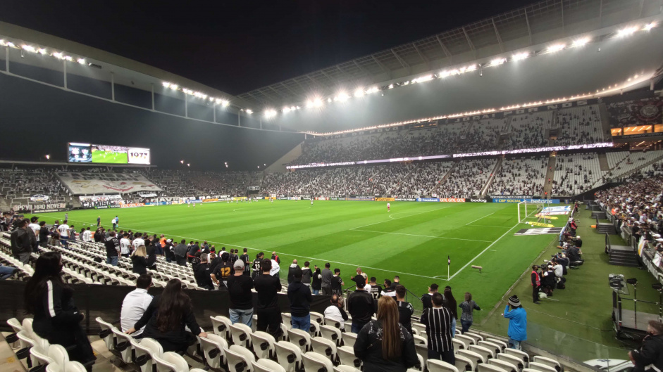 Corinthians arrecadou R$ 93 milhes de bilheteria na Neo Qumica Arena em 2022; na prxima temporada, 50% da renda bruta ser destinada  primeira parcela do acordo com a Caixa Econmica Federal