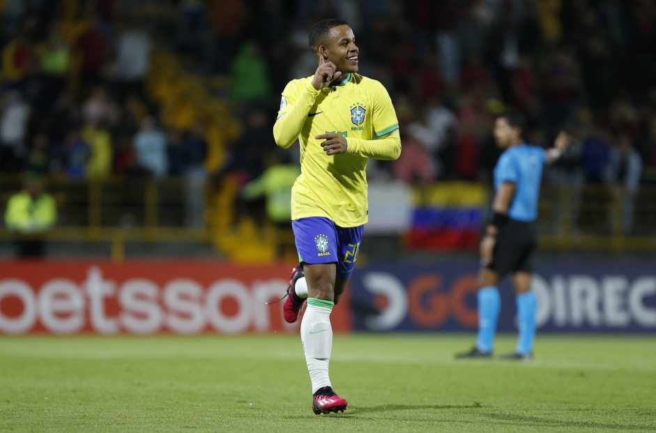 Pedro marcou um dos gols da Seleo Brasileira na partida contra a Venezuela