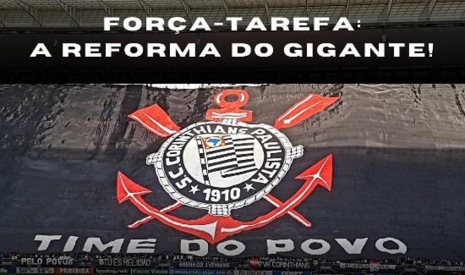 Torcida do Corinthians organiza fora-tarefa para restaurao de bandeiro