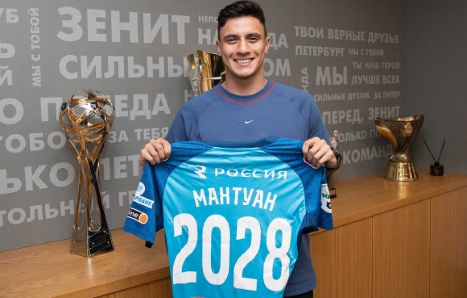 Mantuan deu primeira entrevista como atleta definito do Zenit, da Rssia