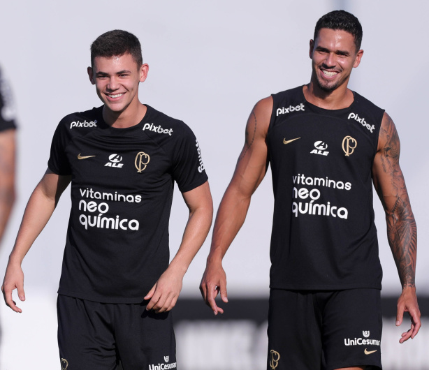 Gabriel Moscardo e Lucas Ver�ssimo em atividade realizada no CT Joaquim Grava