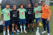Jogadores do Corinthians registram encontro com Seleo Pr-Olmpica no CT Joaquim Grava; confira