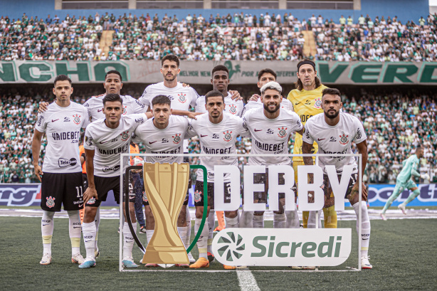 O Corinthians empatou em 2 a 2 com o Palmeiras