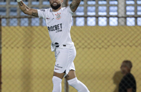 Yuri Alberto comemora gol contra o So Bernardo, pela Copa do Brasil