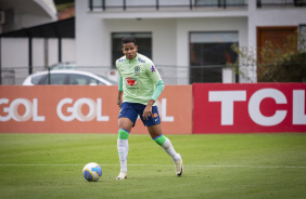 Wesley durante treino da Seleo Brasileira Sub-20