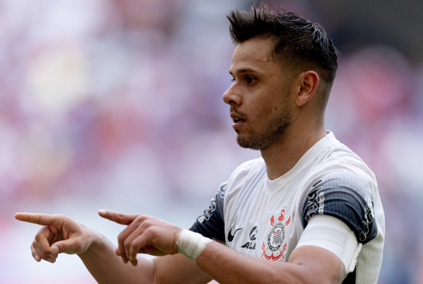 Ángel Romero comemora gol do Corinthians contra o Bahia
