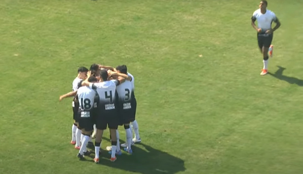 Comemoração do time do Corinthians no segundo gol marcado contra o Ituano
