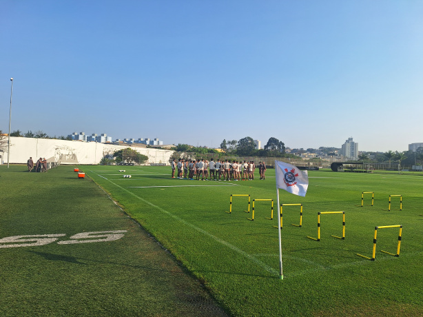 Corinthians fez o �ltimo treino neste s�bado, no CT Joaquim Grava