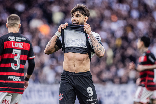 O Corinthians não conseguiu vazar a meta flamenguista mesmo com um a mais