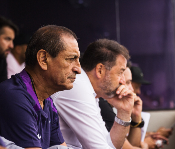 Ramón Díaz marcou presença no estádio Bruno José e acompanhou a vitória sobre o Rio Branco por 3 a 0