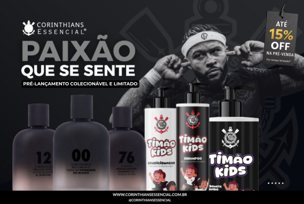 Corinthians lan�a perfumes com tema 'Invas�o' e kit para banho infantil