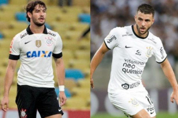 Alexandre Pato (esquerda) e Júnior Moraes (direita)