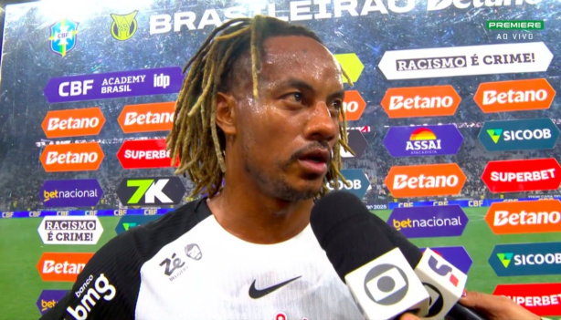 André Carrillo logo após o final da partida contra o Fortaleza na Neo Química Arena