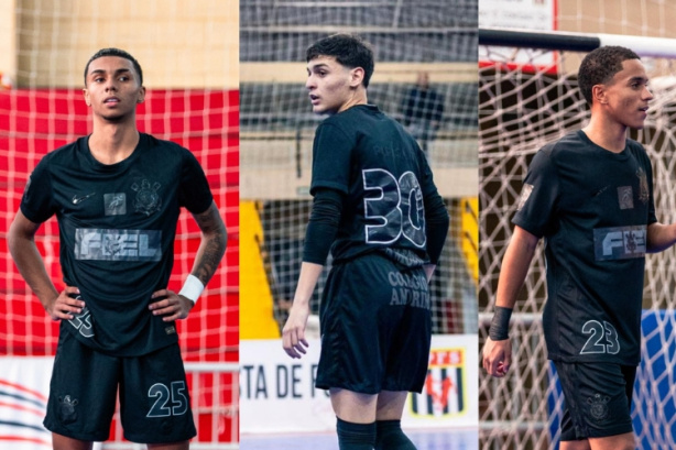 Kaio Lopes, Vini Dias e Odara em ação pelo Corinthians