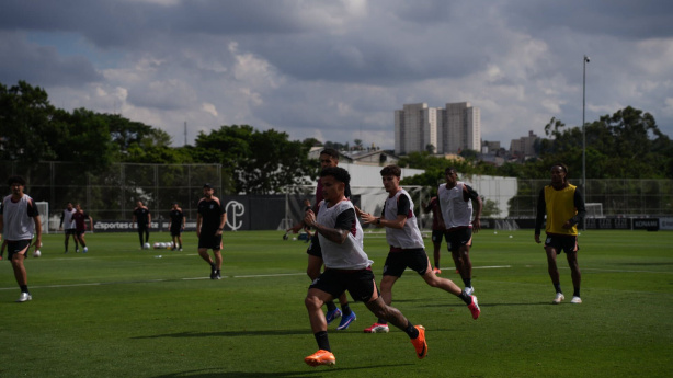 Kaio C�sar durante o treino do Corinthians