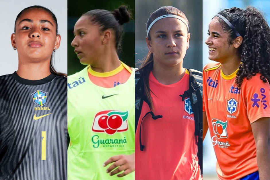 Quarteto do Corinthians convocado para preparao antes do Sul-Americano Feminino Sub-17