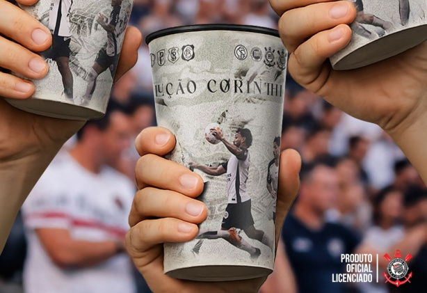 Corinthians lança copo especial para primeiro Dérbi do Brasileirão 2026; veja fotos
