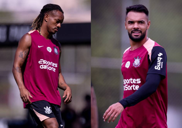 Diniz testa dupla improvisada na lateral durante preparação do Corinthians para enfrentar o Vasco