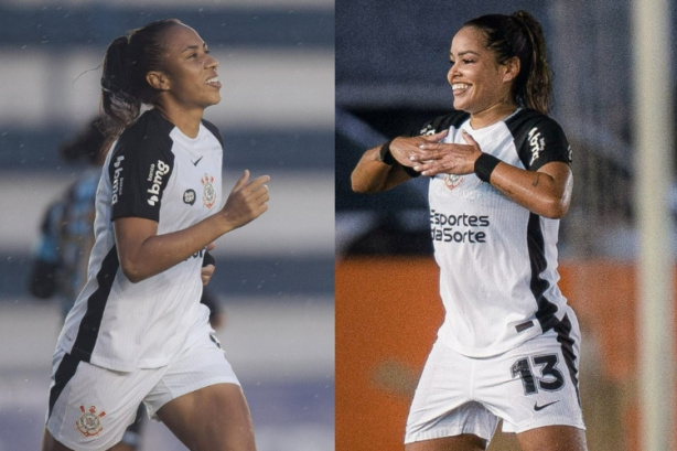 Dupla marca pela primeira vez no ano e amplia lista de artilheiras do Corinthians
