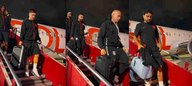 Corinthians desembarca na Colômbia com 25 jogadores para enfrentar o Santa Fe; veja relacionados