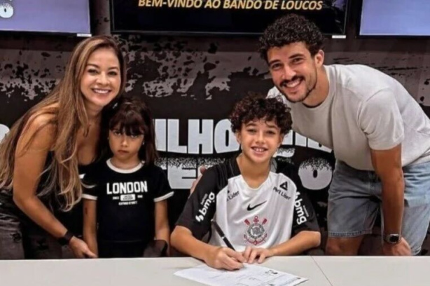 Filho de Gustavo Henrique marca hat-trick em goleada do Corinthians no Paulista Sub-11