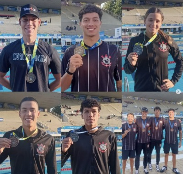Corinthians conquista 11 medalhas e termina Brasileiro Júnior de Inverno na sexta colocação