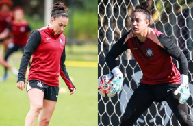Agustina Barroso e Lel� desfalcaram o Corinthians na primeira semana de treinos da intertemporada
