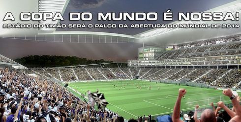 Site oficial do Corinthians entra no clima da Copa