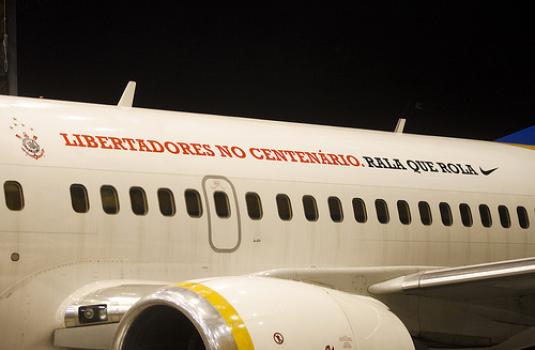Avio fretado do Corinthians