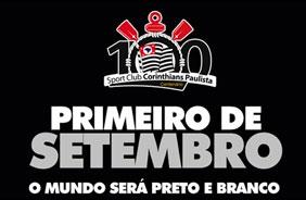 Dia 1 de setembro o Corinthians completa 100 anos