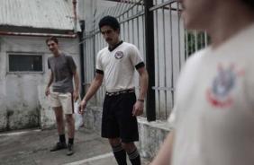 Imagem do filme do centenrio do Corinthians