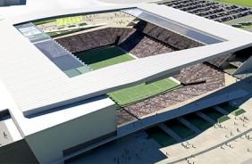 O estádio do Corinthians deve abrir a Copa do Mundo