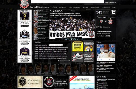 Corinthians, Site Oficial