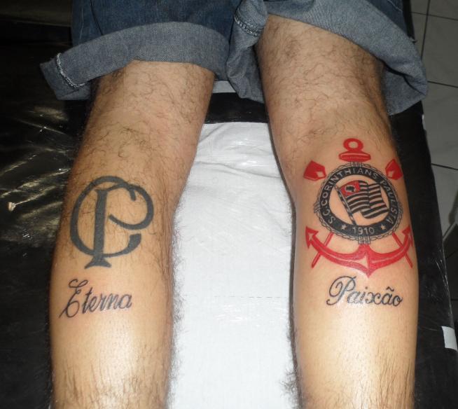Tatuagem do Corinthians do ademir