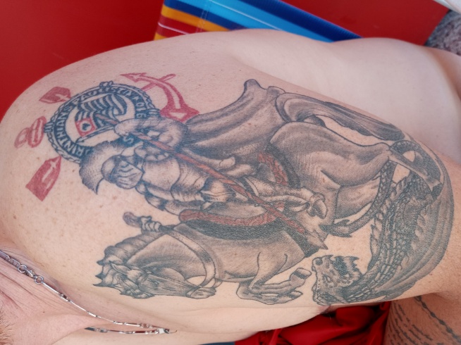 Tatuagem do Corinthians do Adriano