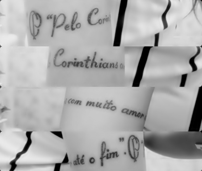 Tatuagem do Corinthians da Adriele
