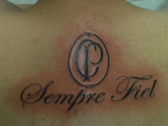 Tatuagem do Corinthians do ALAN