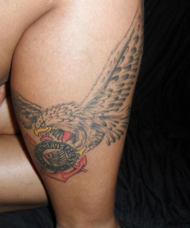 Tatuagem do Corinthians da Alexandra