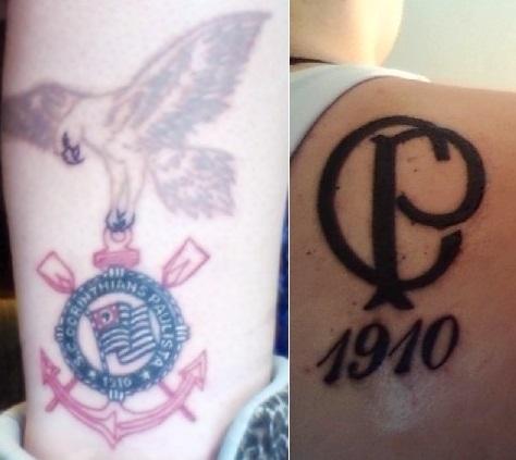 Tatuagem do Corinthians da Aliine