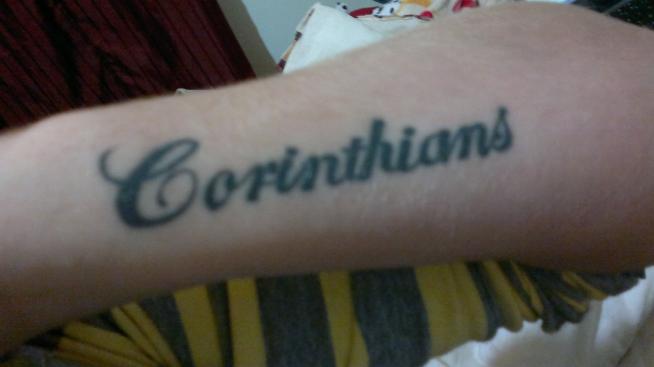 Tatuagem do Corinthians da Aline