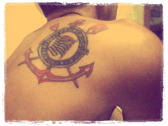 Tatuagem do Corinthians do Almir