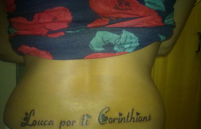 Tatuagem do Corinthians da Amanda